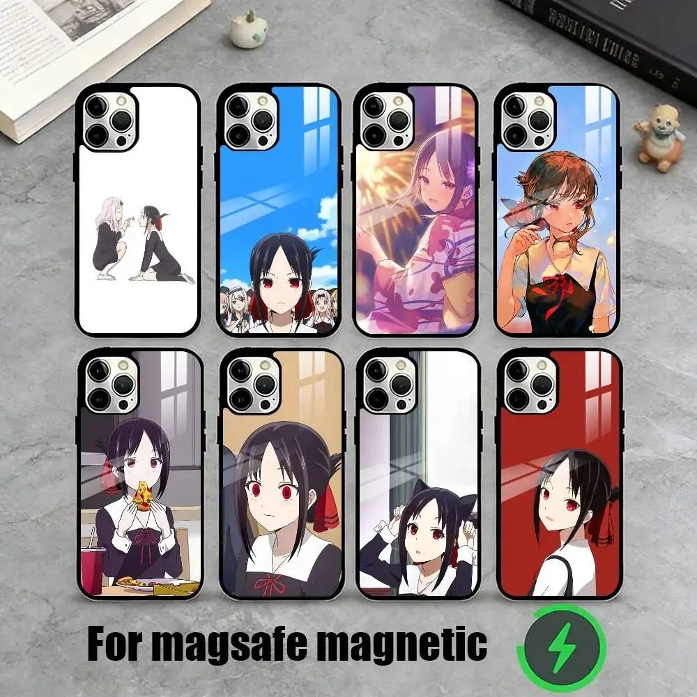 

S-Shinomiya Kaguya Anime Character Phone Case For iPhone17,16,15,14,13,12,11 Plus,Pro Max Magnetic For Magsafe Wireless Charging