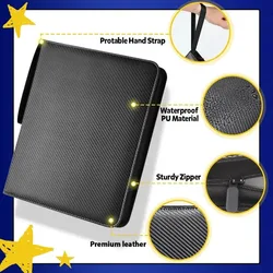 Professional Moisture-Proof Card Album | 900 Grids Double-Sided Pages with Portable Zipper Design