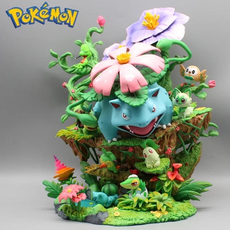 Pokémon Action Figure Forest Wonderful Frog Flower, Gk Large Hand Model, Ornements cancers, Cadeaux d'anniversaire, Nouveau