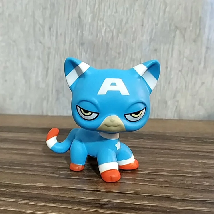 LPS Toys Rare Pet Shop Blue Cat Animals Figure Kid Gift