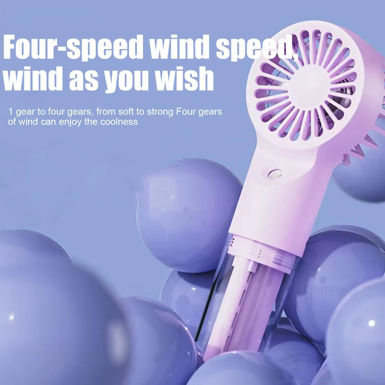 Misting Fan Portable Rechargeable USB 4 Speeds Portable Mist Fan Household Electricity And Equipment For Summer Beach Camping