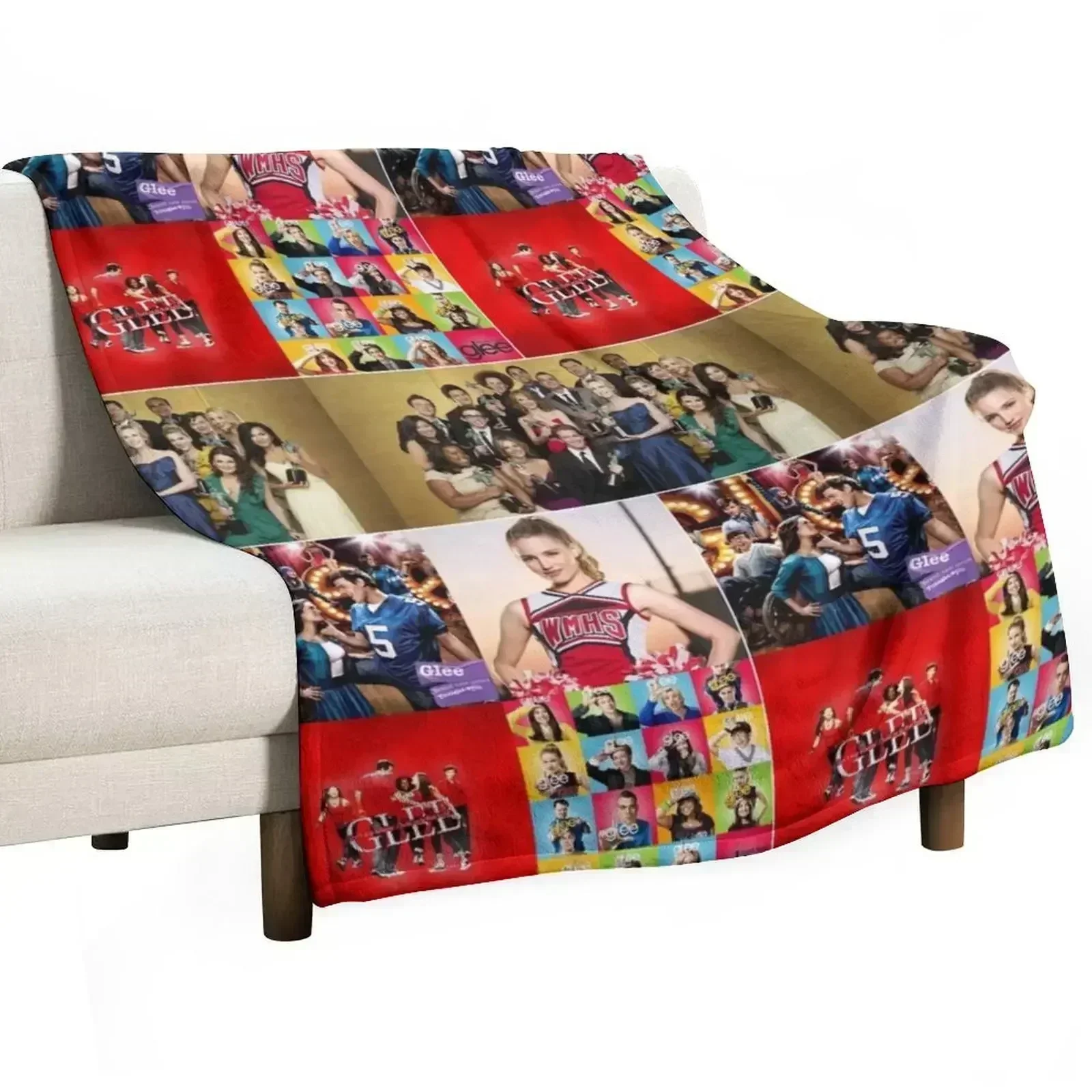 

Glee TV Series Aesthetics Photos Collage - 1 Throw Blanket Heavy Blankets For Baby wednesday Soft Big Blankets