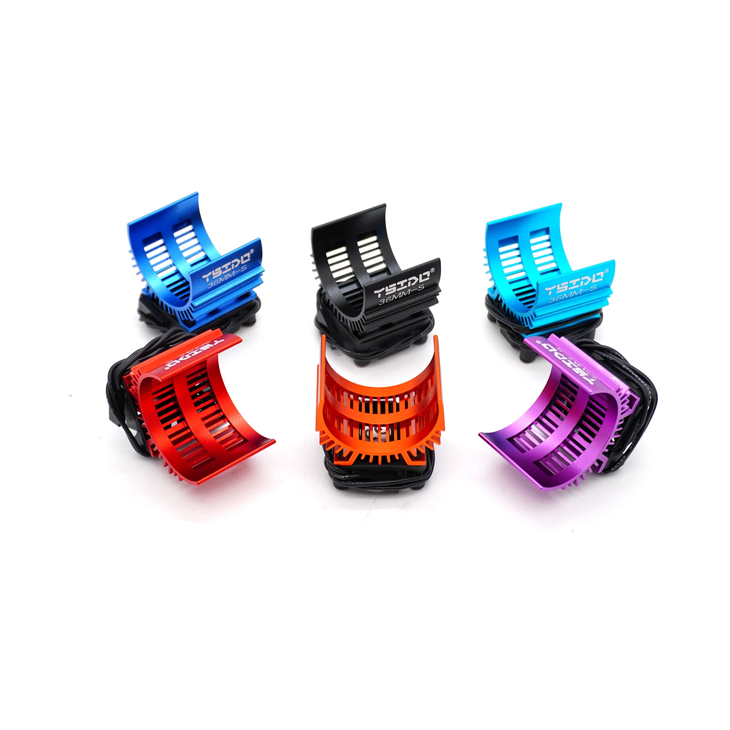 YSIDO 30/36/40-42mm RC Motor Heatsink Single/Double Cooling Fan for 1/7 1/8 1/10 1/12 540 550 3650 3660 4068 4082 Motor RC Cars - view 3