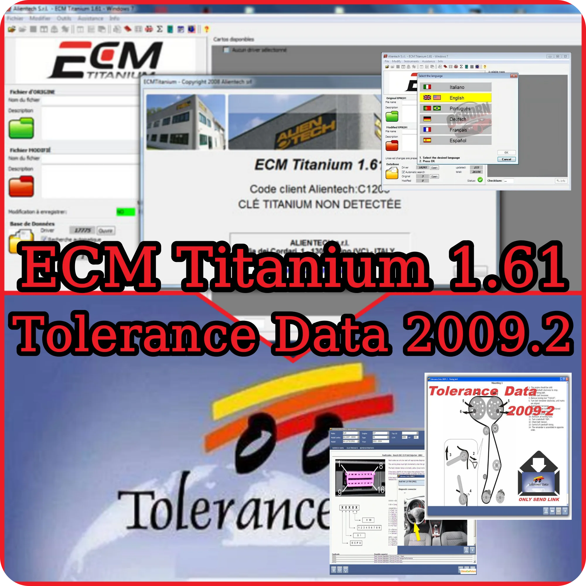

Tolerance Data 2009.2 Auto Repair Program Data with Free Keygen Video+Add more power to car ECM TITANIUM 1.61 /Air-fuel ratio