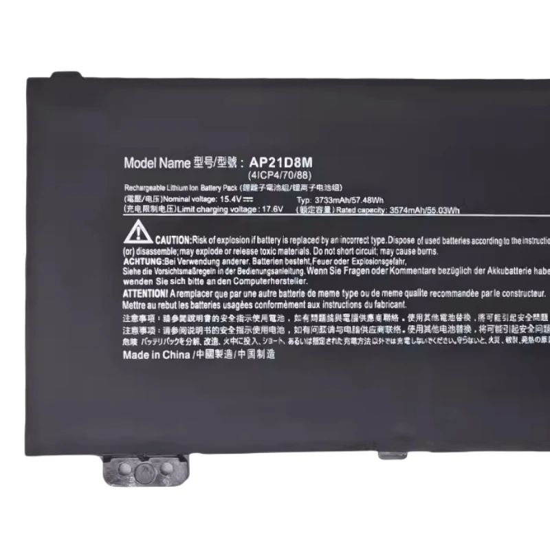 AP21D8M Laptop Battery For Acer Nitro 5 N22C1 AN515-58-56CL AN515-58-766R 16 AN16-51-76BS AN16-51-56VT AN16-51-78GX AN16-51-74BV