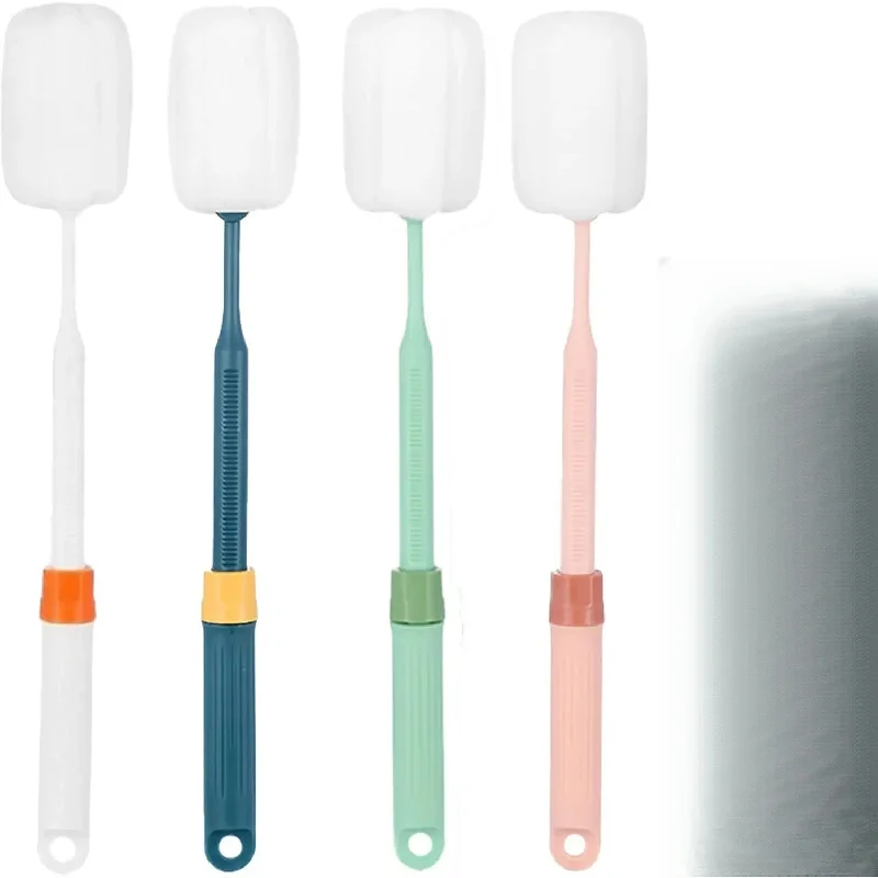 

Sponge brush with extendable handle for cleaning plates, sinks, coffee cups, kettles, milk cups, and mugs (4 pieces)
