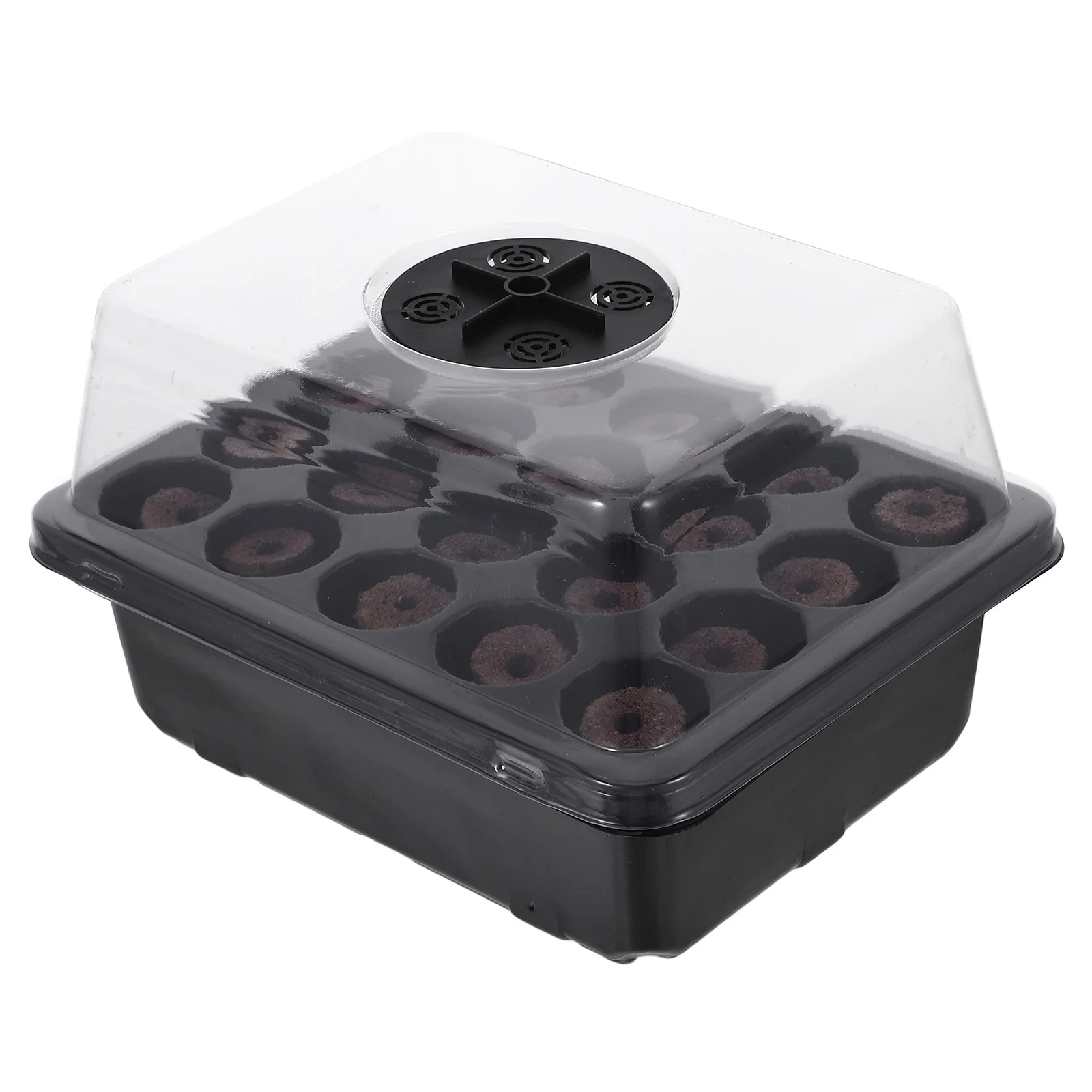

1Set 20-Cell Seedling Starter Tray Kit for Indoor Gardening with Drainage Holes Plant Germination Container Propagator for Herbs