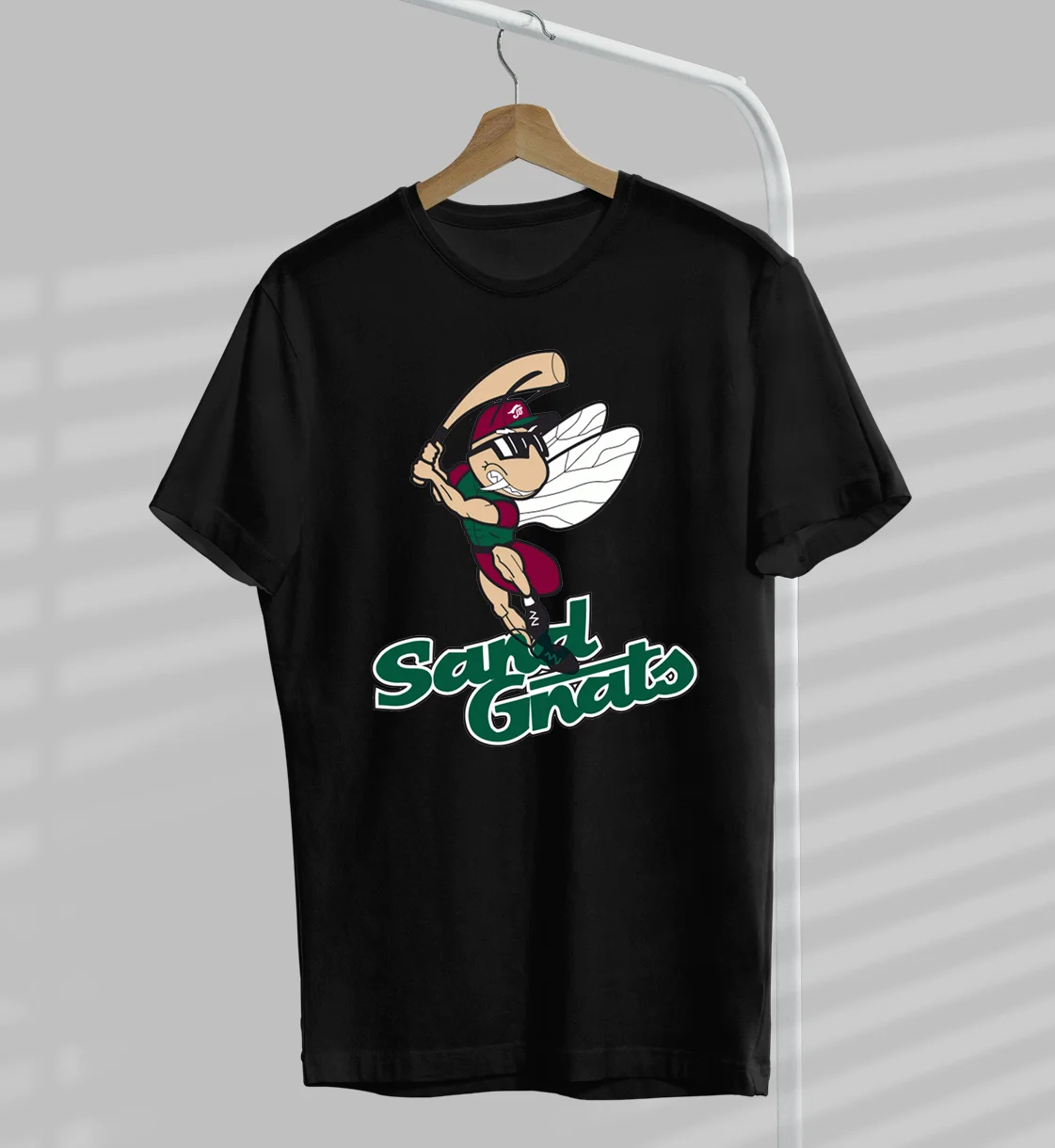 Savannah Sand Gnats Logo T-shirt Black Unisex All Sizes JJ3762