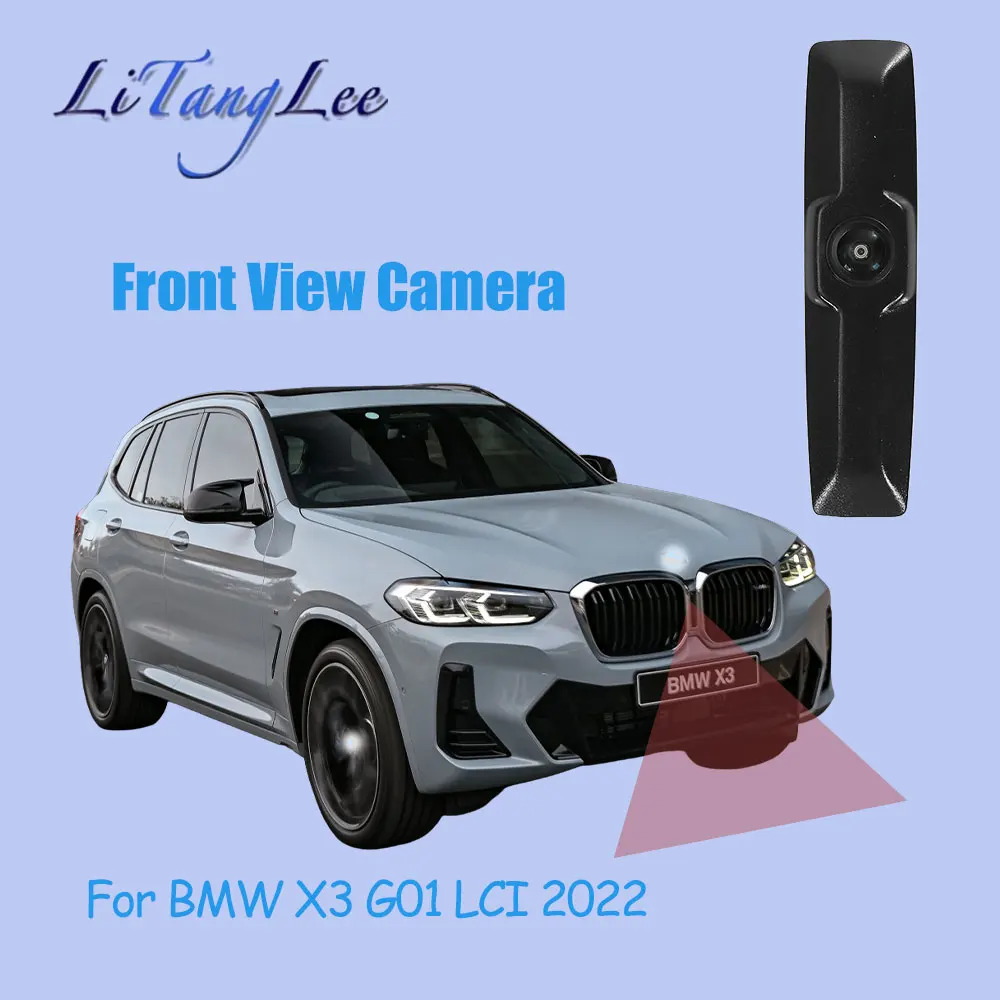 

Для BMW X3 G01 LCI 2022, автомобильный логотип, камера переднего вида, ночное видение, HD, водонепроницаемая, широкоугольная, для слепых зон, парковочная камера