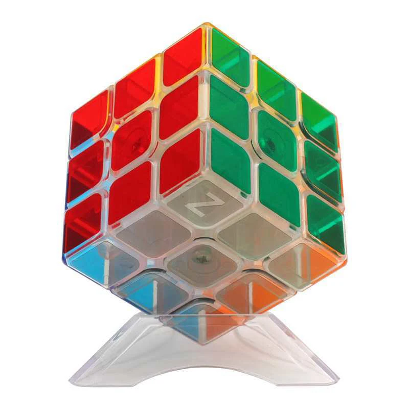 CUBO Cubo Mágico кубик рубик Transparent Cube 3x3x3 Fast and Smooth Rotation Educational Toys Children Boys and Girls