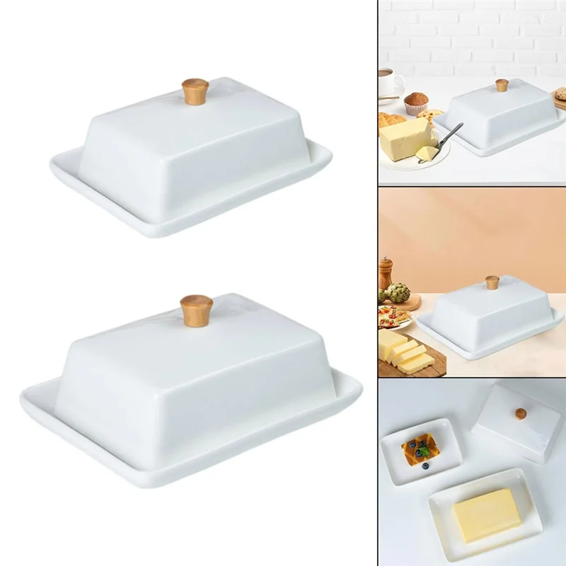 

A7THK- Butter Dish With Sealed Lid For Kitchen Organization, Ideal For Cafe, Fridge, Cake Shop & Baking Use