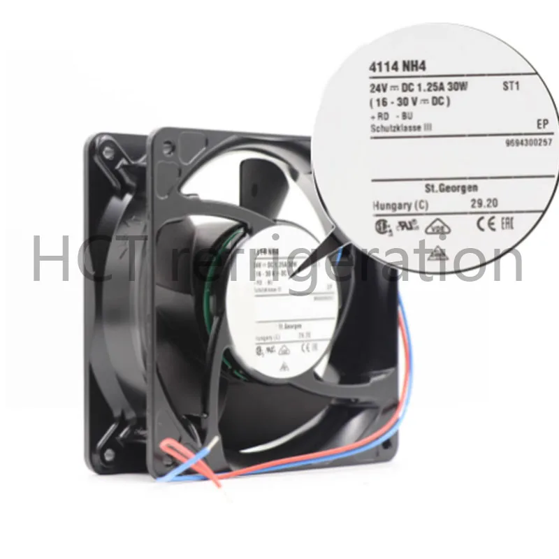 Original 4114NH4 4114 NH4 24V 30W 1.25A 6800r/min 400Pa cooling fan