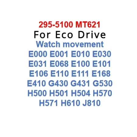 1 szt./partia MT621 295-5100 295 5100 Kondensator baterii do zegarków Citizen Eco Drive z narzędziami do wymiany, pasuje do Citizen H504 E100 — zdjęcie produktu 3