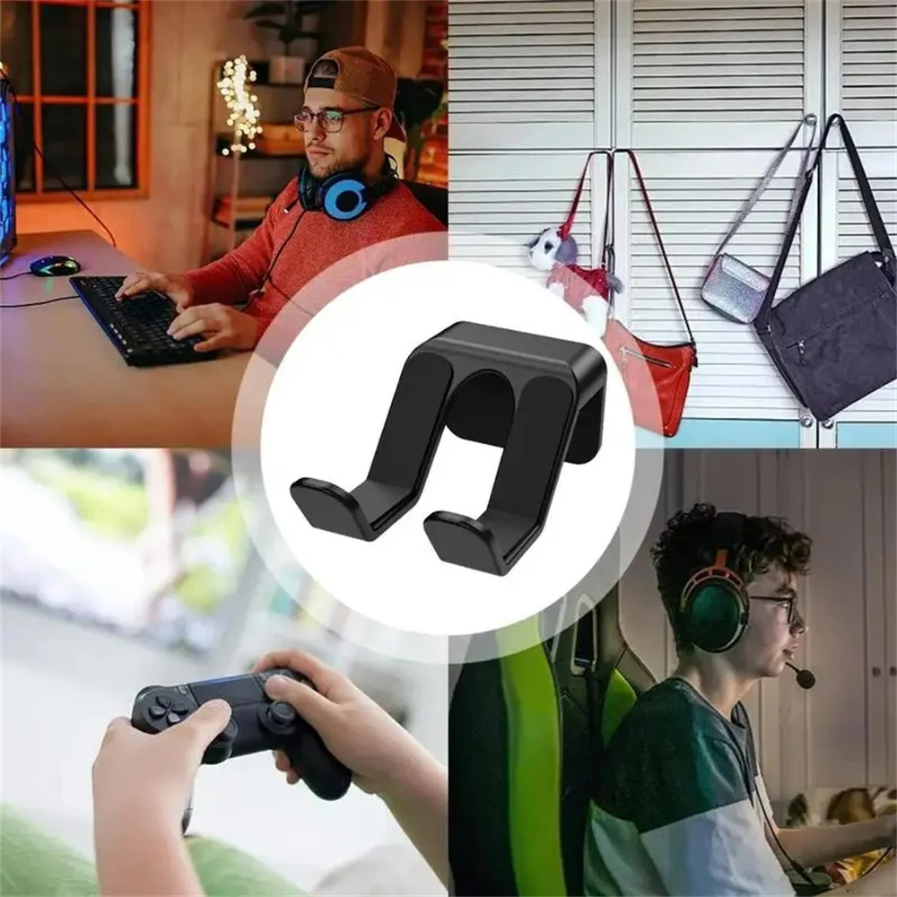 Afbeelding 3: Koptelefoonhouder Wandmontage Headsethanger Universele beugel voor Xbox One PS5 PS4 Game Controller Accessoires Zwart Wit Roze