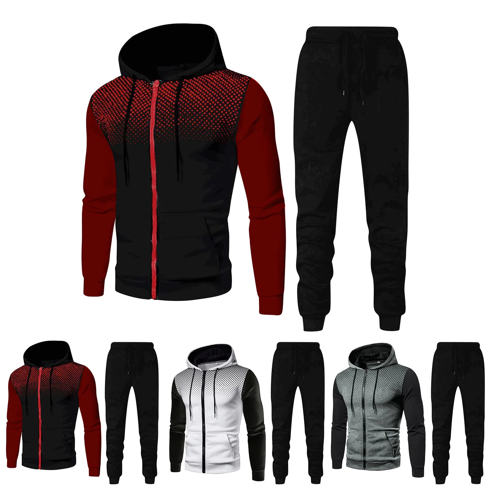 2023 Men\'s Sets Hoodies+pants Autumn And Winter Sport Suits Casual Sweatshirts Tracksuit Sportswear Sports Casual Fitness Suit