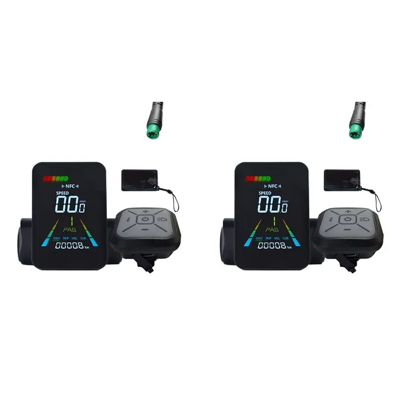 

24-Hour Delivery 2X F3 E-Bike LCD Display Animated Color Meter 24V/36V/48V/60V UART Electric Scooter LCD Meter Speedomet