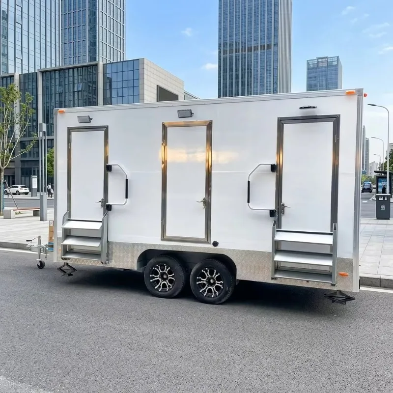 Luxury Restroom Toilets Trailer and Shower Outdoor Bathroom Toilet Mobile Portable Toilet or Trailer for Sale