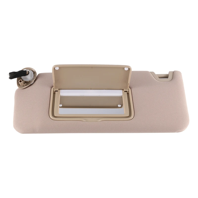 83280-TA5-A51ZA Beige Left Side Car Sunvisor Shade With Light Makeup Mirror For Honda Accord 2008-2013