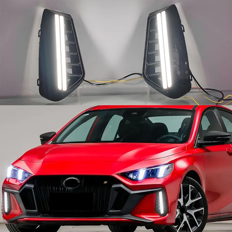 For GAC Trumpchi Empow Shadow Leopard 2021-2024 LED Foglight DRL Front bumper foglight foglamp Assembly Daytime running light