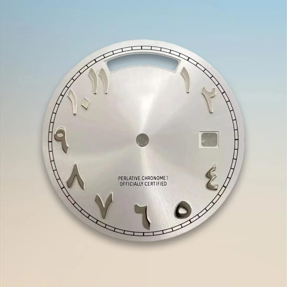 Watch modification parts 31mm S Dial Day And Date Arab Dial Suitable For 8285 Movement Sunray High-Quality Watch Accessories