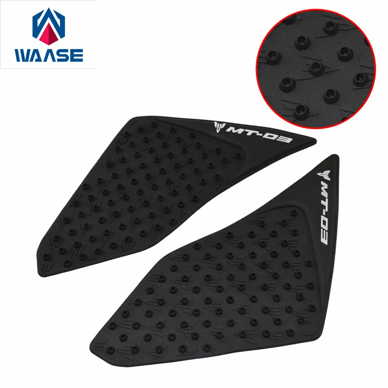 

waase For Yamaha MT-03 MT03 2015 2016 2017 2018 2019 Tank Pad Protector Sticker Decal Gas Knee Grip Traction Pad Side