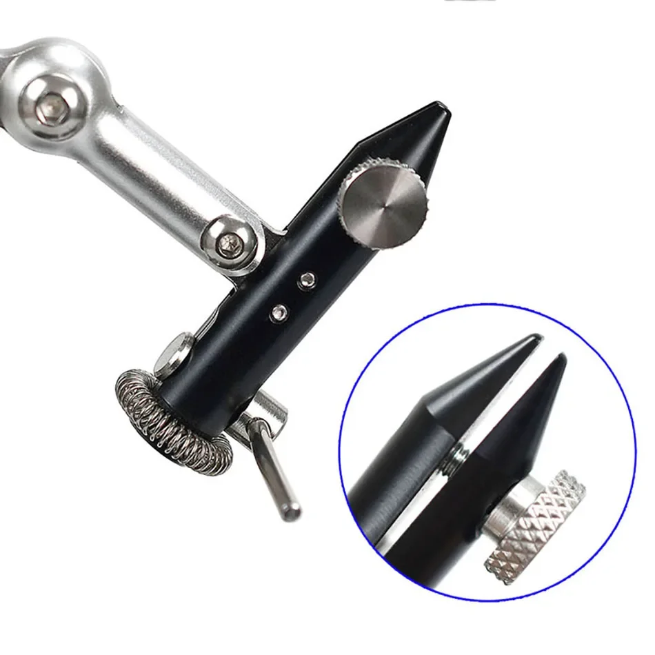 MNFT 1 Satz 360 ° Rotation Fliegenbinden Schraubstock für Streamer Fliegenfischen Fliegen Jig Lockt Fliegenbinden Werkzeug – Detail 5