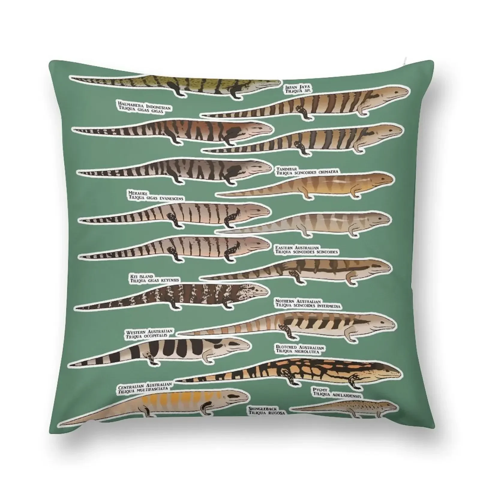 

Blue tongue skink species natural history Throw Pillow Christmas Covers Luxury Pillow Case pillow