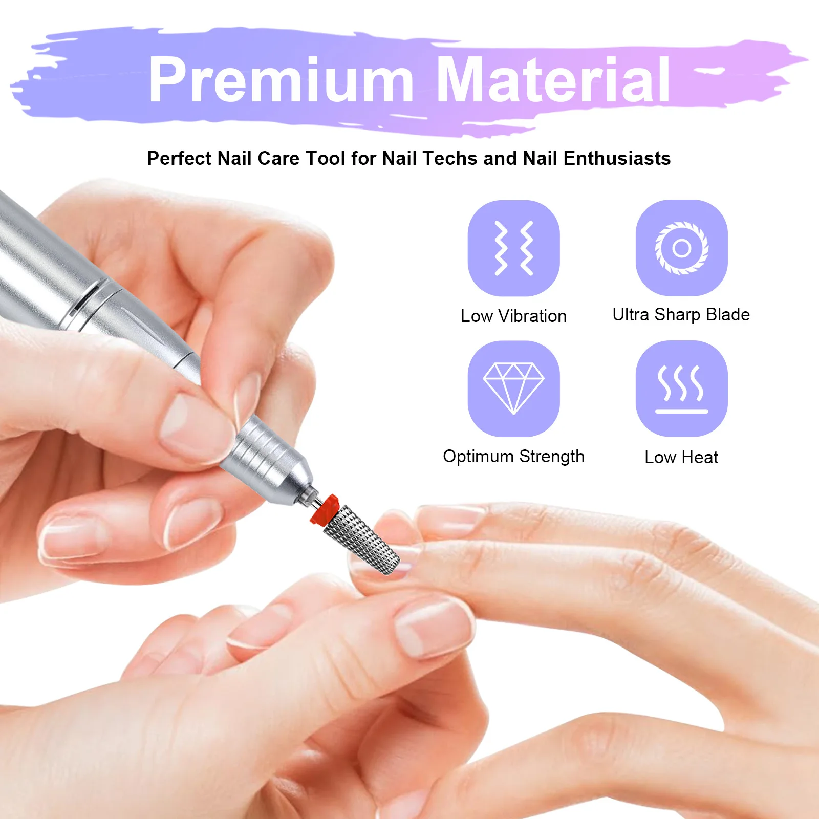 1 pz carburo di tungsteno punta da trapano per unghie ruota bava fresa punta per taglierina per unghie trapano elettrico per manicure pedicure accessori