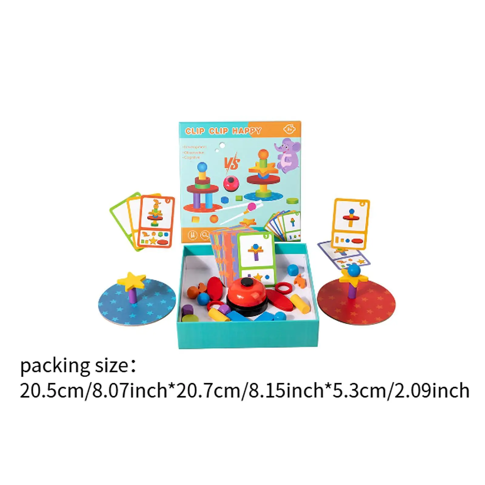 積み重ねと組み立て用の木製ブロックセット、3歳以上の子供向けの教育ゲーム