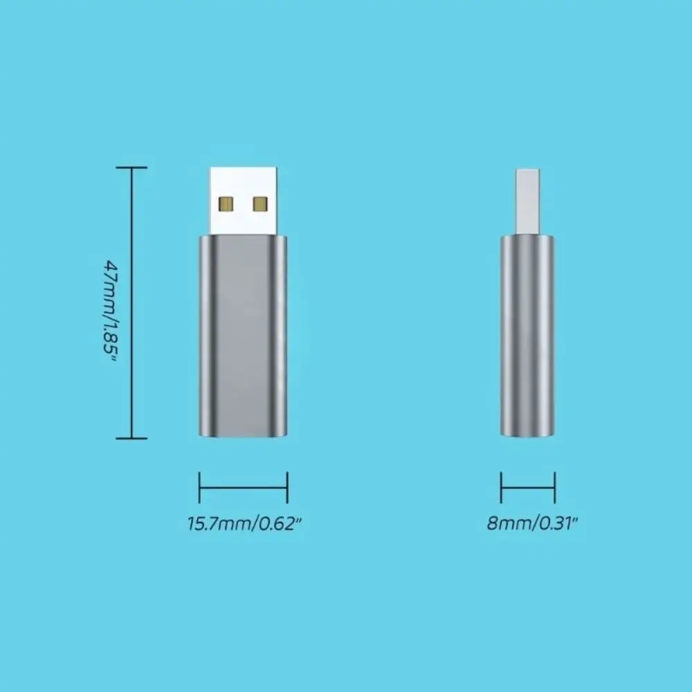 USB To 3.5mm Headphone 3.5mm Adapter 2 in 1 Audio Earphone Jack Adapter Portable Mini Wired Headset Converter