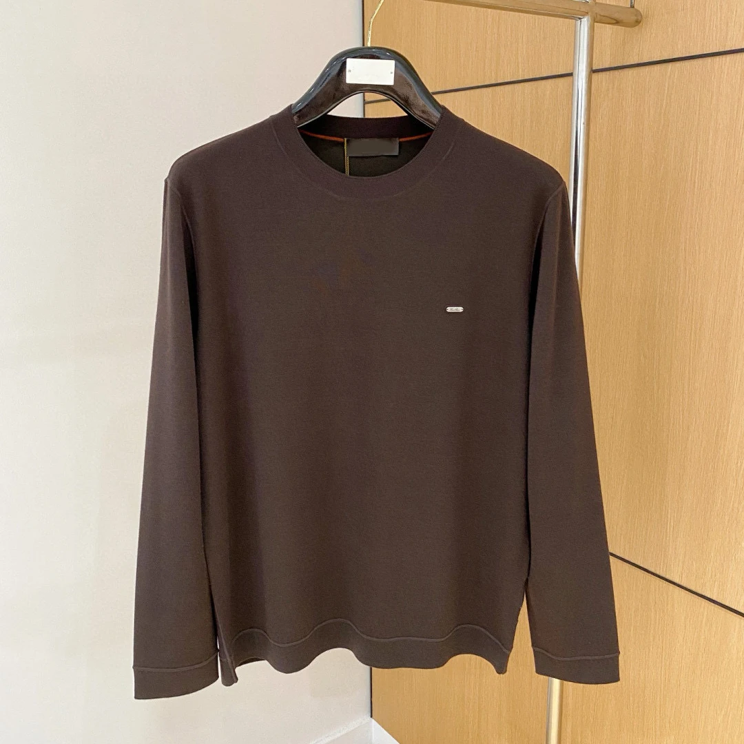 

Italian LP solid color old money style business casual men's sweater