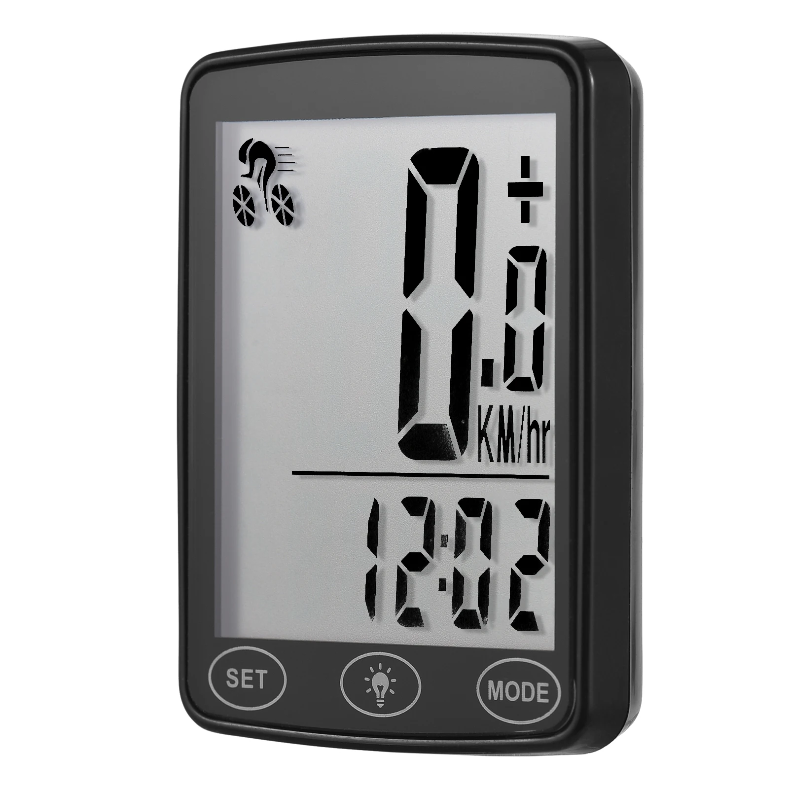 Waterproof Bike Computer with LED Backlight Bicycle Speedometer Odometer Calorie Counter and Temperature Display