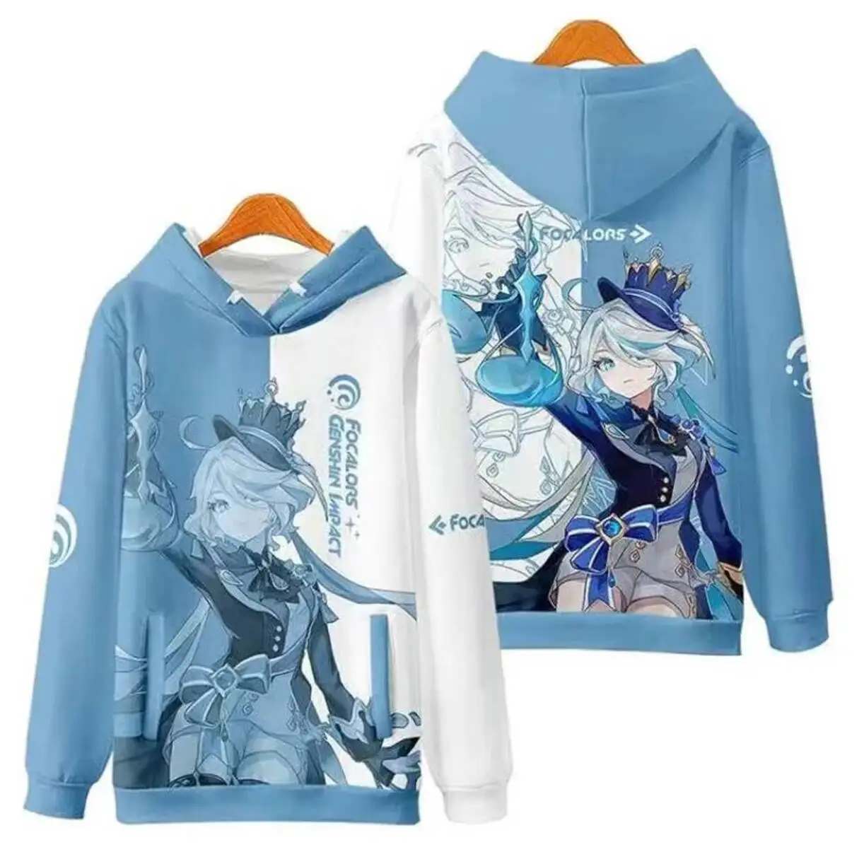 

Game Genshin Impact Furina Cosplay Acg 3D Hoodie Costume Sweatshirts Spring Autumn Jacket Sweater Coat Pullover Sportwear Tops