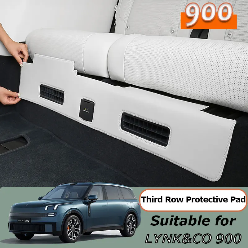 

For Lynk&Co 900 Car Third Row Leather Protective Pad Mat under Seats 2025 2026 Car Styling Modified Auto interior Accessories