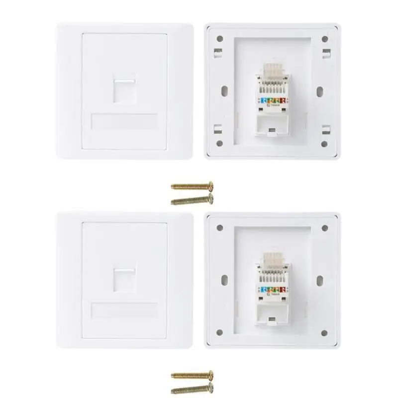 652F 86 Type Computer Socket Panel CAT5E Module RJ45 Cable Outlet