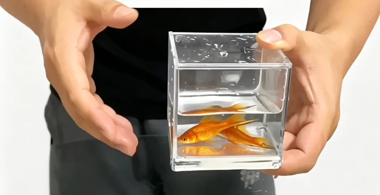 mystic-aquarium-small-fish-production-magic-trick-tabletop-prop-for-close-up-and-stage-performances-gimmick