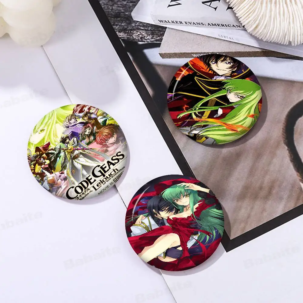 

Code Geass Anime 58mm Animals Funny Brooches Badge Backpack Clothes Gift Accessory