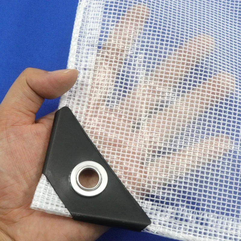 

200 г/м2 белая сетка, усиленный холст из ПВХ, брезент, непромокаемая ткань, навесы, садовая терраса, балкон, водонепроницаемая сетка для забора для конфиденциальности L6