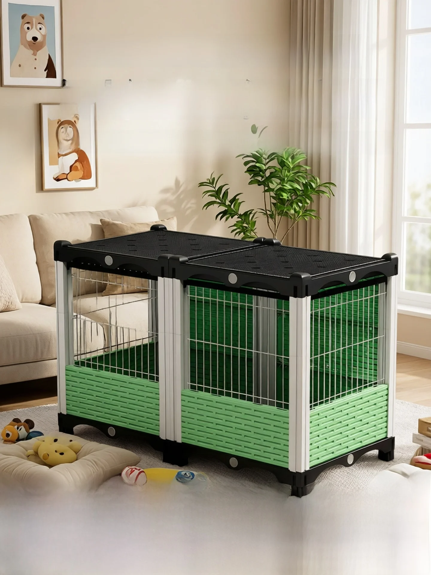 cage-pour-animaux-de-compagnie-a-usage-domestique-pour-petits-chiens-teddy-bichon-maison-pour-animaux-d'interieur-et-d'exterieur-poulailler-nichoir-cage-en-plastique-facile-a-installer