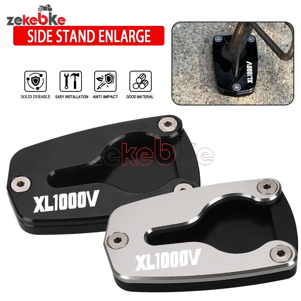 

XL1000V VARADERO 2003-2004-2005-2006-2011 Side Stand Enlarge Kickstand Enlarger Support Extension For Honda XL1000V VARADERO