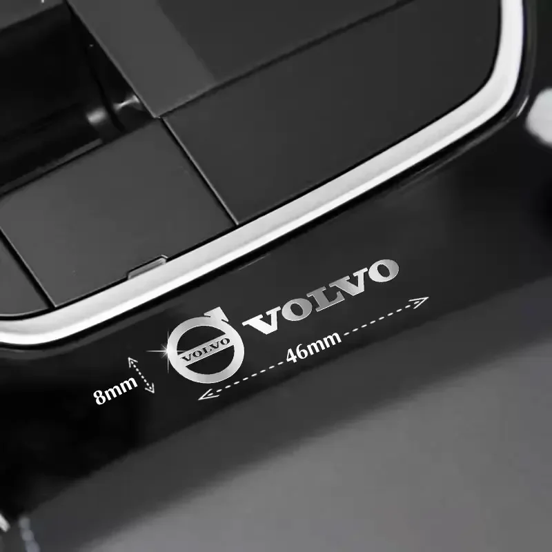 4pcs Car Styling Metal Stickers Interior Decoration Decals For Volvo XC90 V90 V60 XC60 V40 S80 S60 S90 C40 XC40 V70 XC70 C30 C70