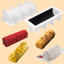 Veins Mat Baking Mats Set French Mousse Roll Silicone Cake Mold Fondant Moulds Mousse Dessert Bakeware Cake Decorating Tools