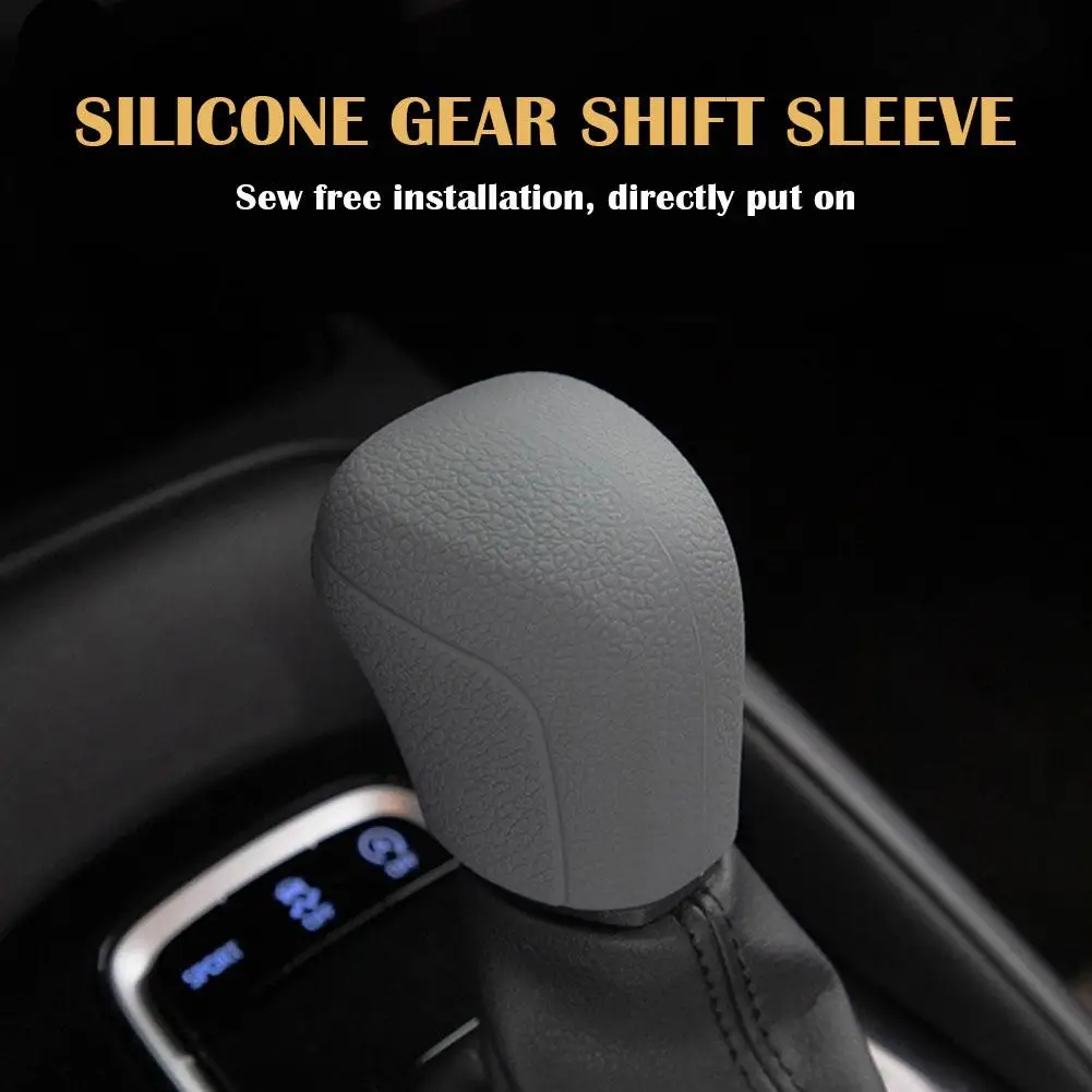 For Toyota Corolla Thunder Gear Lever Cover Corolla Shift Car Manual Gear Round Silicone Knobs Interior Decoration