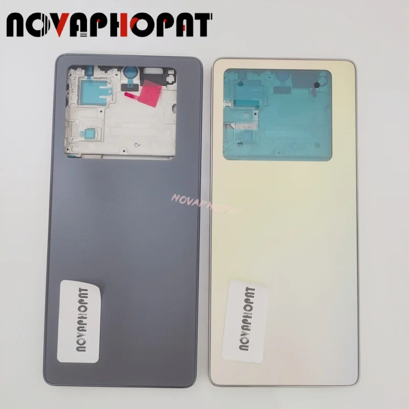 

LCD Faceplate Middle Frame Bezel For Infinix Note 40 4G X6853 Battery Cover Back Rear Door Full Housing (No Side Button)