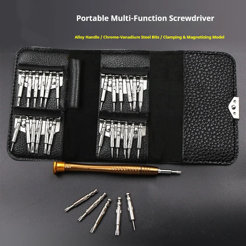 25 in 1 Precision Screwdriver Set, Magnetic Repair Tool Kit for Phone Watch Laptop Electronics Disassembly