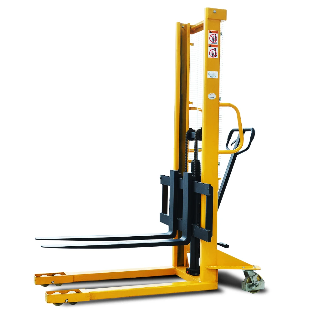 1t 3t Hand pallet  Hydraulic system manual stacker  with a load capacity of 1T and a  lifting height of 1.6m