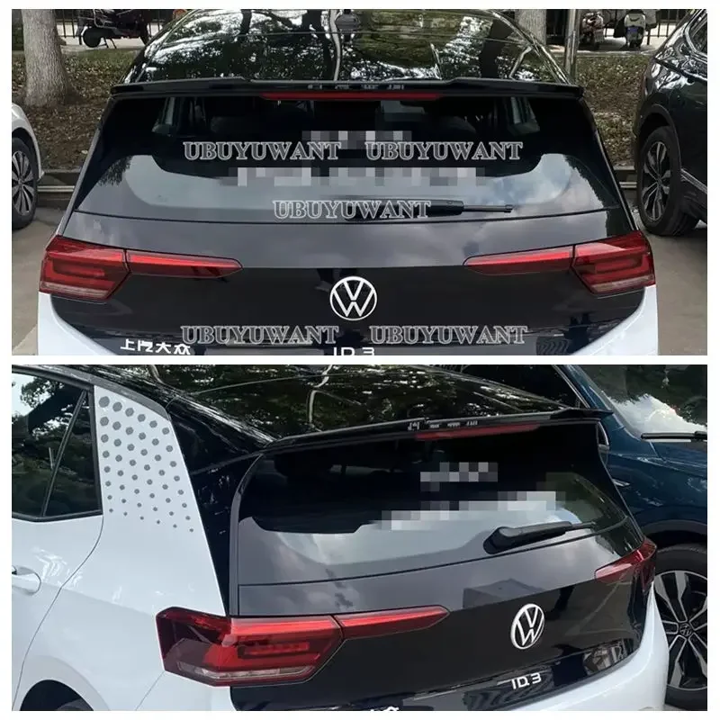 

For Volkswagen ID.3 Pro ID3 Pro S ABS Material Rear Roof Spoiler Wings 2020-2023 Car Styling ABS Carbon Look Rear Spoiler