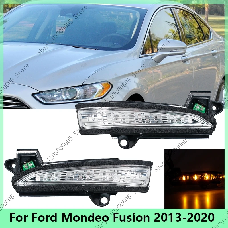 For Ford Mondeo Fusion 2013 2014 2015 2016 2017 2018-2020 Turn Side Rearview Mirror Signal Blinker Flasher Light Lamp