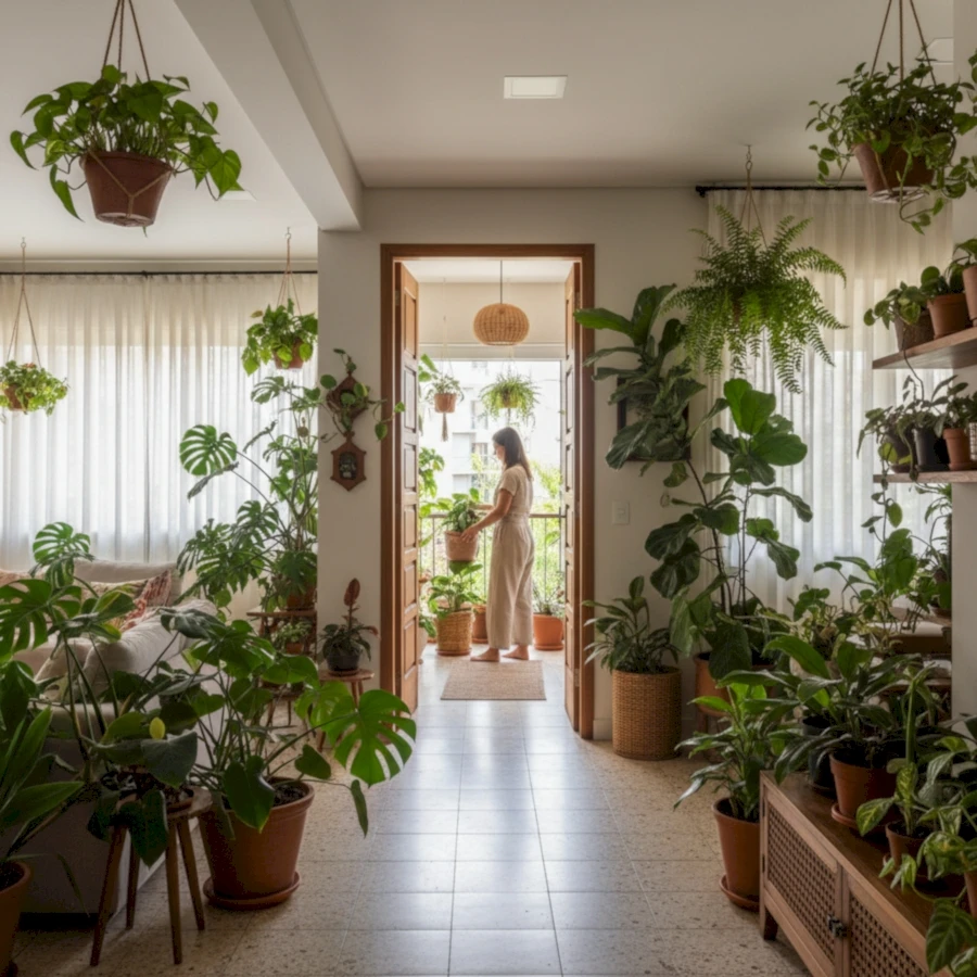 Como decorar a casa com plantas