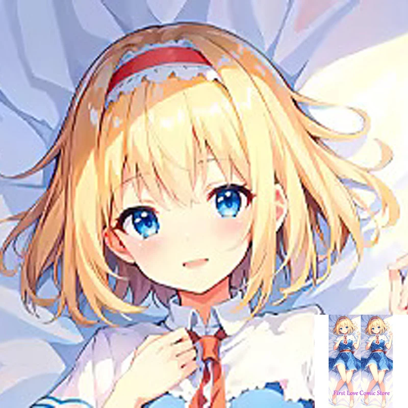 

Anime Alice Margatroid Dakimakura Pillow Case Otaku Waifu Bedding Hugging Body Throw 2-sided Print Pillow Cover